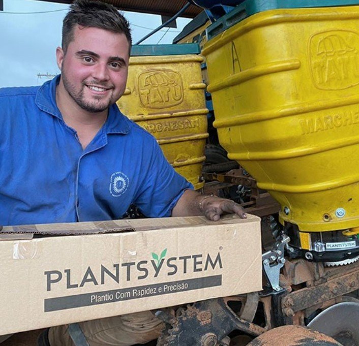 Produtor rural utilizando PlantSystem